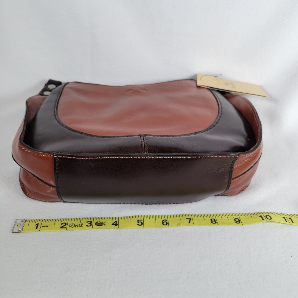 Patricia Nash Women Camille Hobo Montana Leather Western Studs Size Medium Brown - Picture 7 of 10